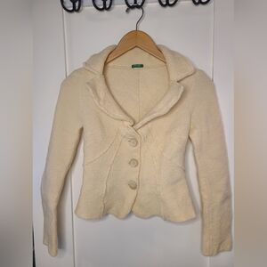 United Colors Of Benetton Fitted Wool Blazer